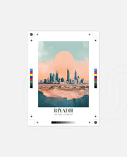 Riyadh Saudi Arabia Vintage Travel Poster
