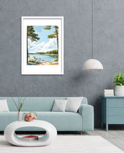 Espoo Finland Vintage Travel Poster