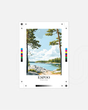 Espoo Finland Vintage Travel Poster