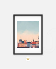 Tampere Finland Vintage Travel Poster