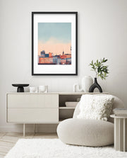 Tampere Finland Vintage Travel Poster