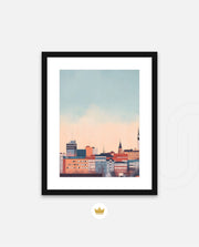 Tampere Finland Vintage Travel Poster