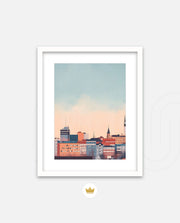 Tampere Finland Vintage Travel Poster