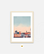Tampere Finland Vintage Travel Poster