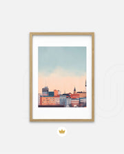 Tampere Finland Vintage Travel Poster