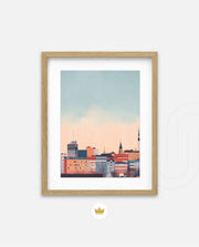 Tampere Finland Vintage Travel Poster