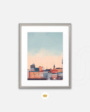 Tampere Finland Vintage Travel Poster