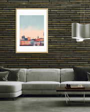 Tampere Finland Vintage Travel Poster
