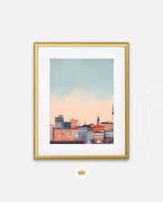Tampere Finland Vintage Travel Poster