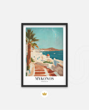 Mykonos Sunlit Steps