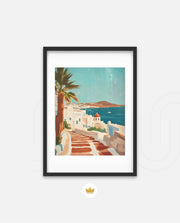Mykonos Sunlit Steps