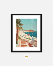 Mykonos Sunlit Steps