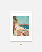 Mykonos Sunlit Steps