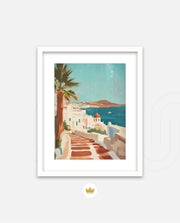 Mykonos Sunlit Steps