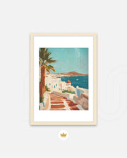 Mykonos Sunlit Steps