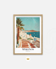 Mykonos Sunlit Steps