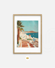Mykonos Sunlit Steps