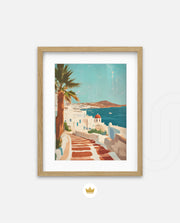 Mykonos Sunlit Steps
