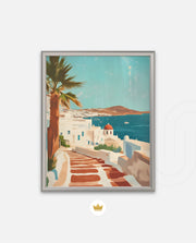 Mykonos Sunlit Steps