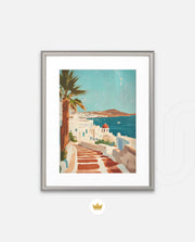 Mykonos Sunlit Steps