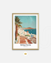 Mykonos Sunlit Steps