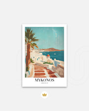 Mykonos Sunlit Steps