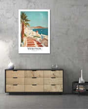 Mykonos Sunlit Steps