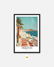 Mykonos Sunlit Steps