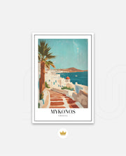 Mykonos Sunlit Steps