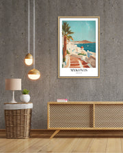 Mykonos Sunlit Steps