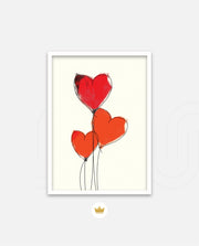 Red Heart Balloons