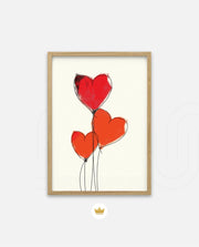 Red Heart Balloons