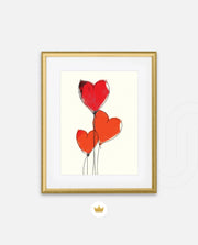Red Heart Balloons