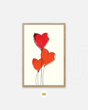 Red Heart Balloons